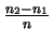 (n_2-n_1)/n$