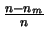 (n-n_m)/n
